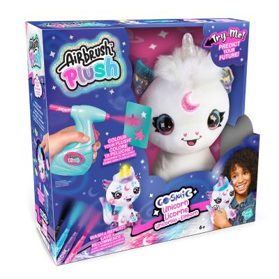Плюшена играчка за оцветяване, Airbrush Plush, Light Up Cosmic Unicorn