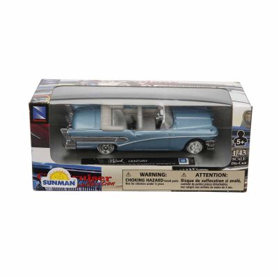 S00048257_BUICK CENTURY BLUE METALIZAT 93577485240 Метален автомобил, New Ray, Buick Century, 1:43, Син
