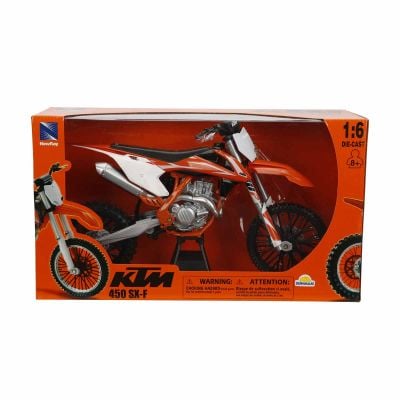 S00049453_001w 93577494532 Метален мотоциклет, New Ray, KTM 450 SX-F 2018, 1:6