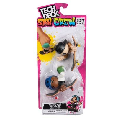 Комплект 2 мини скейтборд дъски с 2 фигурки, Tech Deck, SK8 Crew, 20148776