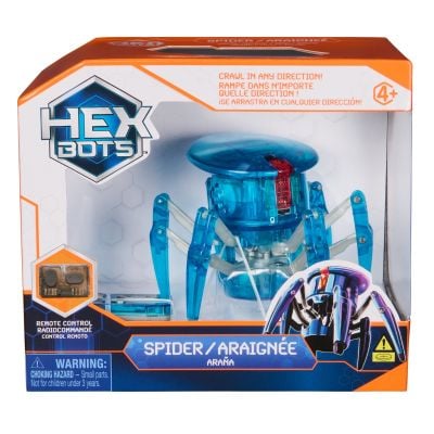 Интерактивен паяк с дистанционно управление, Hexbug, Светлосин, 20149652