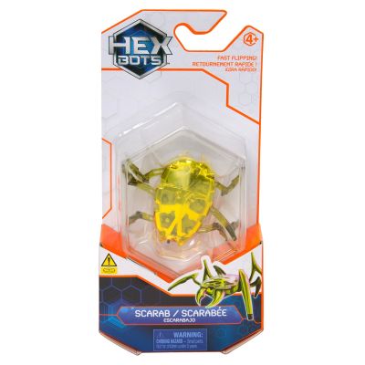 Интерактивна фигурка, Hexbots, Scarab, Жълта, 20149632