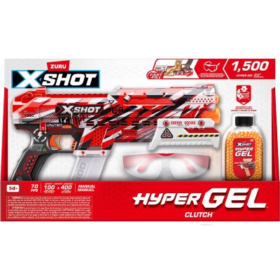 Бластър с гел топчета и защитни очила, X-Shot, Hyper Ge