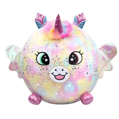 Надуваема плюшена играчка, Biggies, Еднорог, Дъга