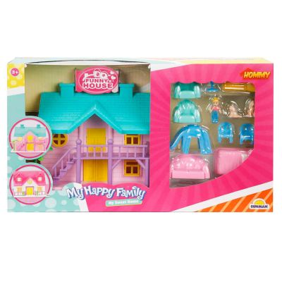 Комплект за игра, Hommy, Къща на 2 етажа, Синя