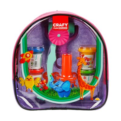 S01002786_002w 8680863027868 Комплект за моделиране на пластилин с раница, Craft, Розово-Лилав