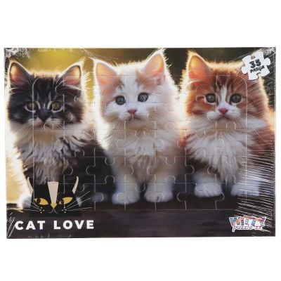 S01005388_001w 8680863053881 Пъзел Witty Puzzlezz, Cat Love, 35 части