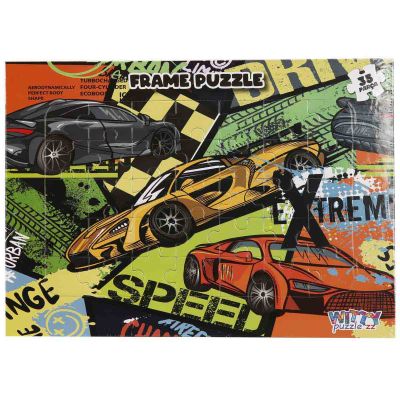 S01005429_001w 8680863054291 Пъзел Witty Puzzlezz, Състезателни коли, 35 части