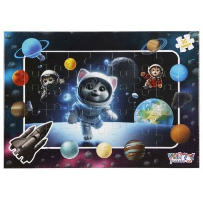 S01005433_001w 8680863054338 Пъзел Witty Puzzlezz, Котка астронавт, 35 части