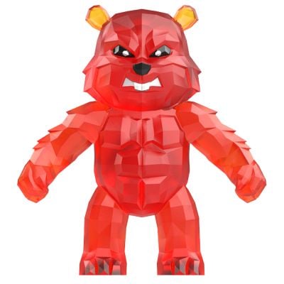 S01012304_ROSU 4897081123041 Фигурка Rascals, Crystal, Разтягащо се чудовище, Червено