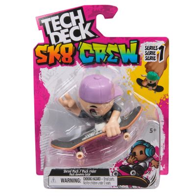 Комплект мини скейтборд с фигурка, Tech Deck, SK8 Crew, 20148755