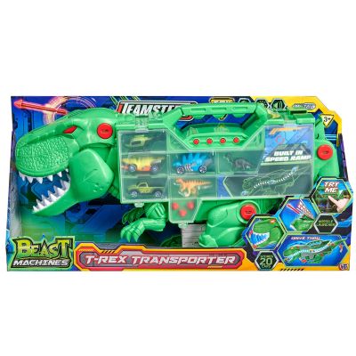 Транспортьор Т-Рекс с колички и фигурки, Teamsterz Beast Machines