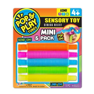 S02004807_001w 075656048072 Комплект 5 мини гъвкави тубички, Jaru, Pop & Play