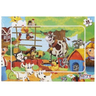 S02005419_001w 8680863054192 Пъзел Witty Puzzlezz, Селскостопански животни, 35 части