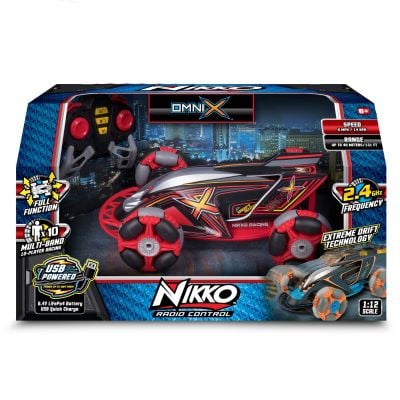 Кола с дистанционно управление, Nikko, OmniX Extreme Drift, 1:12, Червена