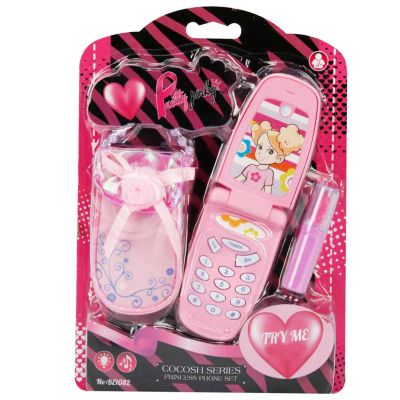Комплект телефон със звуци и светлини, Pretty Pinky