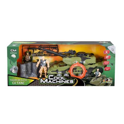 Set militar cu tanc si figurine Cool Machines