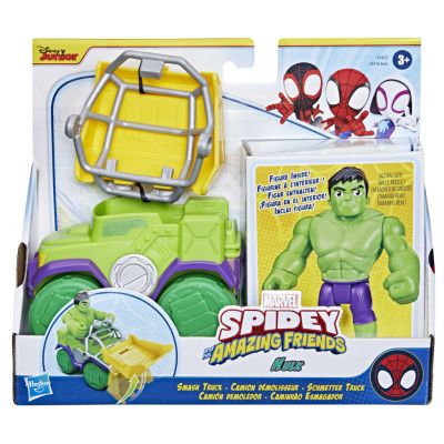 Фигурка с превозно средство, Spidey and His Amazing Friends, Hulk, F74575