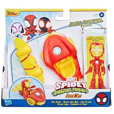 Фигурка с превозно средство, Spidey and His Amazing Friends, Iron Man, F74585