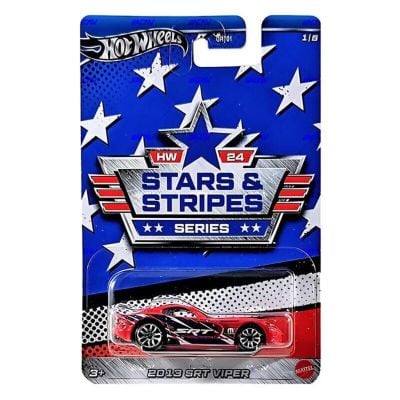Метална количка, Hot Wheels, Stars Stripes, 2013 SRT VIPER, HRW62