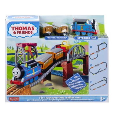 Комплект за игра, Моторизиран локомотив с 3 вагона, Thomas and Friends, HGX64