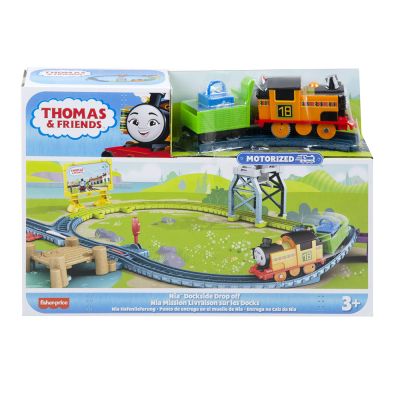 T000HGY78_HGY81 0194735061624 Комплект за игра, Моторизиран локомотив с вагон, Thomas and Friends, Nia, HGY78