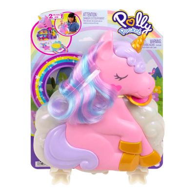 T000HKV51_001w 0194735109302 Комплект за игра с 2 мини кукли и аксесоари, Polly Pocket, Rainbow Unicorn