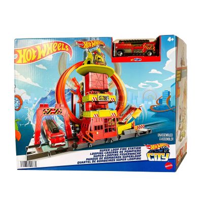 T000HKX41_001w 0194735109661 Комплект за игра, Hot Wheels, Пожарна, HKX41
