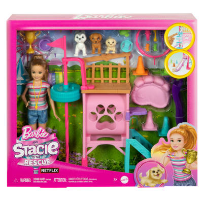 Комплект кукла с 3 кученца и аксесоари, Barbie, Stacie to the Rescue, HRM10