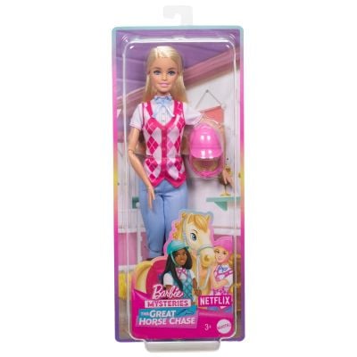 Кукла Barbie Mysteries, The Great Horse Chase, Малибу на езда, HXJ38