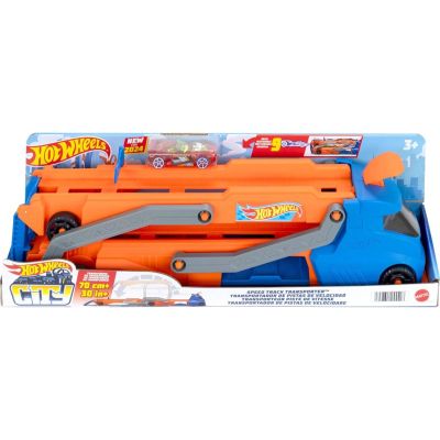 Транспортьор с писта и количка, Hot Wheels City, Speed ​​​​Truck, HYT83