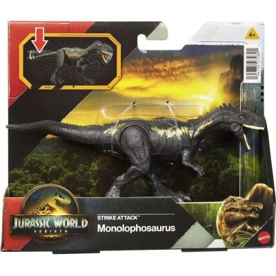 Подвижна фигурка, Jurassic World Rebirth, Strike Attack, Monolophosaurus, JCL60