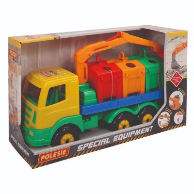 Камион за рециклиране, Polesie, Color Carrier, 46 см