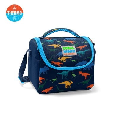 T01011814_001w 8692182118141 Термоизолационна чанта Coral High, тъмносиня с динозаври