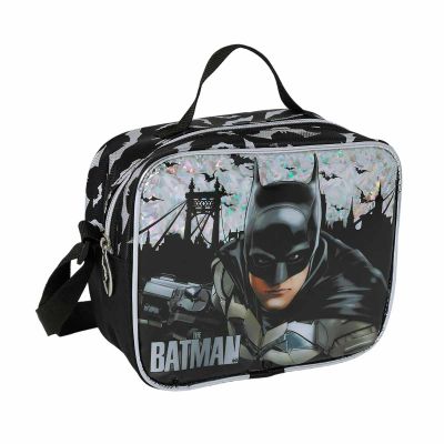 T02052013_001w 8682022520135 Чанта за обяд, Obm, Batman, сиво-черна