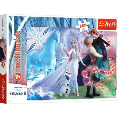 TF13265_001w 5900511132656 Пъзел Trefl 200 части, Вълшебният свят на сестрите, Disney Frozen 2