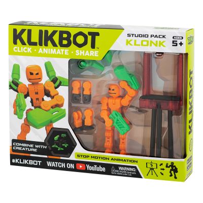 Комплект Фигурка Робот трансформируема KlikBot Studio Pack, Оранжев
