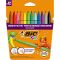 Комплект цветни флумастери Couleur Bic, P12