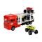 Червен транспортер с 2 нива и 4 ATV, Maxx Wheels, 1:32, 32 см