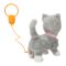 Интерактивна плюшена играчка със звуци, Puffy Friends, Котка Gigi, Сива