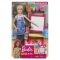 Комплект за игра Barbie, Учител по рисуване, GJM29