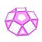 Игра с магнитна конструкция Geomag Pink, 68 части