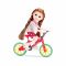 Кукла Belissa, на велосипед