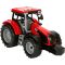 Червен трактор със светлини и звуци, Maxx Wheels, 18 см