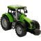 Зелен трактор със светлини и звуци, Maxx Wheels, 18 см