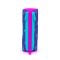 Цилиндричен моливник с 3 ципа, Coral High, лилав със сини сърца