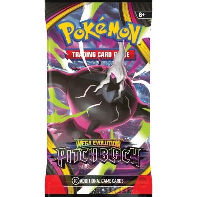 Комплект карти за игра, Pokemon TCG, Mega Evolution, Pitch Black, Booster