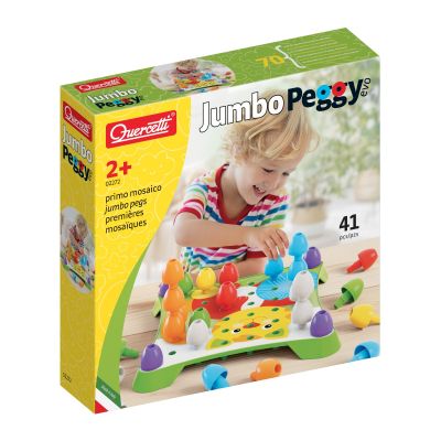 Креативна игра с мозайка, Quercetti, Jumbo Peggy Evo