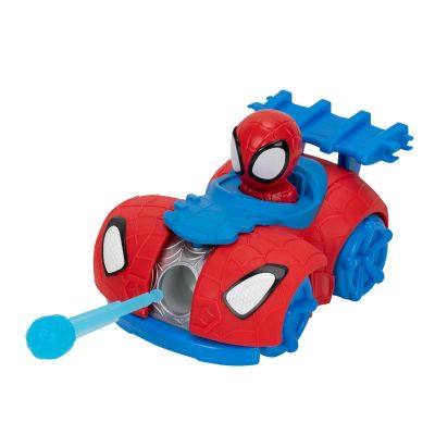 Превозното средство с устройство за изстрелване на стрелички и фигурка, Spidey and His Amazing Friends, Spidey, Синьо-Червено