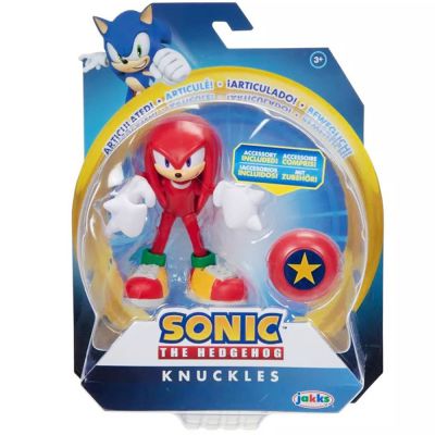 Подвижна фигурка с аксесоар, Sonic the Hedgehog, Knuckles, 10 см